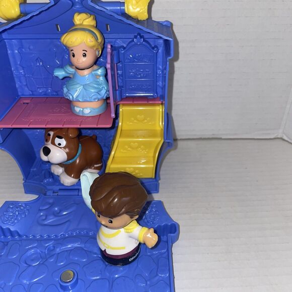 Little People Disney Princess Cinderella On-the-Go Playset with 3 Figures Lot - Picture 12 of 13